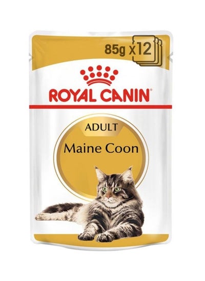 Buy Feline Breed Nutrition Main Wet Food Pouches 85g Pack Of 12 in UAE