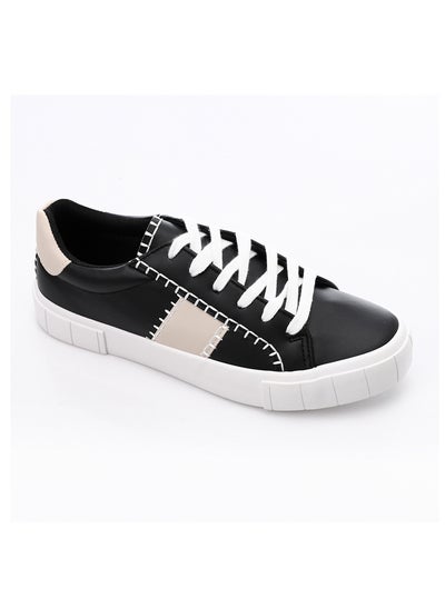 Buy Stitched Details Lace Up Sneakers in Egypt