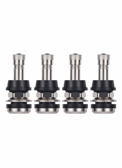 اشتري TR416 Metal Valve Stems 4 Pieces Tire High Pressure Outer Mount Fits 0.453" and 0.625" Rim Hole 1 1/2" Long في الامارات