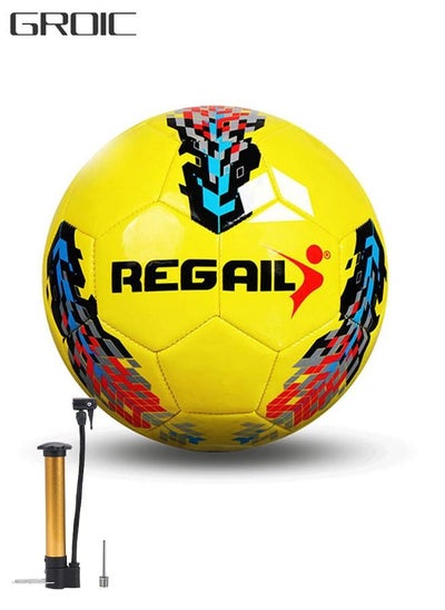 Buy Soccer Ball Size 5 for Youth and Adult Official Size Wear-Resisting Football in UAE