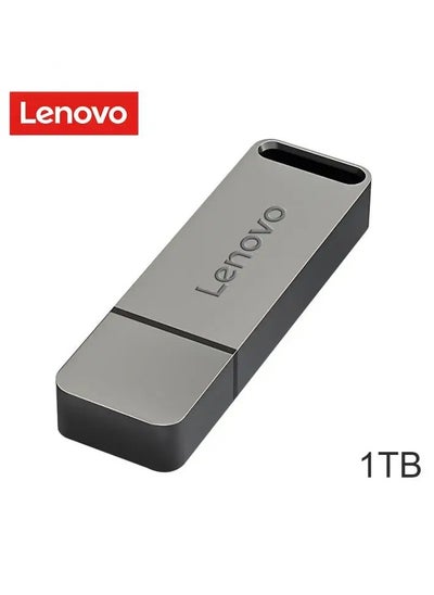 Buy Lenovo Original Metal USB Flash Drive 1TB Large Capacity Portable Pendrive USB 3.0 High-Speed File Transfer With Cover in Saudi Arabia