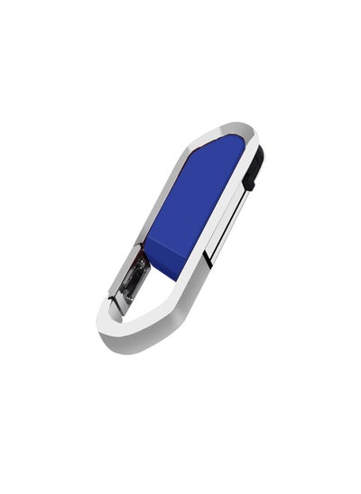 اشتري USB Flash Drive, Portable Metal Thumb Drive with Keychain, USB 2.0 Flash Drive Memory Stick, Convenient and Fast Pen Thumb U Disk for External Data Storage, (1pc 32GB Blue) في السعودية