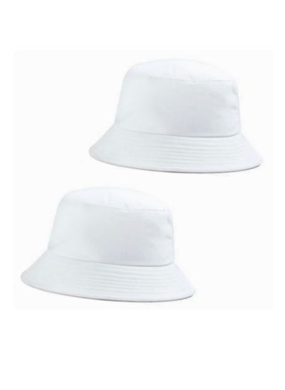 Buy Bundle of 2 Foldable sun cotton unisex bucket travel hat in Egypt