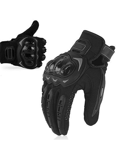 Buy Motorbike Gloves Full Protection Perfect Grip and Contro Motorcycle Riding Gloves Hard Knuckle Motorbike Gloves for BMX ATV MTB Riding, Road Racing, Cycling, Bike, Climbing, Motocross in UAE