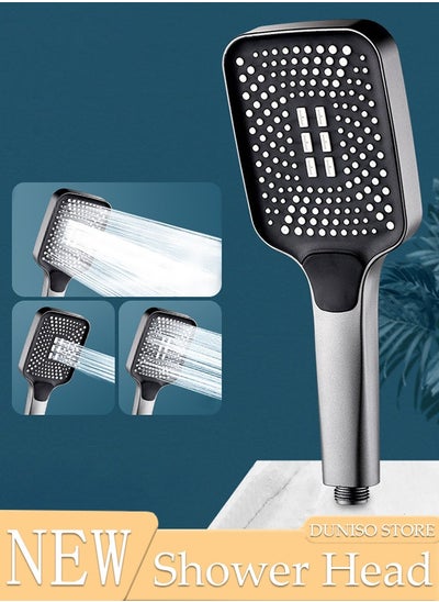 Buy Filtered Shower Head with Handheld, High Pressure Water Flow and 3 Spray Modes Shower Head with Filter, Power Wash for Hard Water, Reduces Dry Itchy Skin in UAE