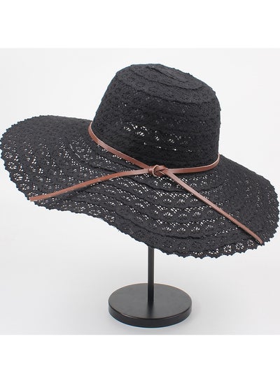 Buy New Fashion Big Eaf Bow Hollow Fisherman Hat in UAE