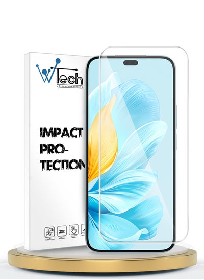 Buy Premium Series Curved Edges 9H 2.5D Tempered Glass Screen Protector For Honor 200 Lite 5G 2024 Clear in UAE