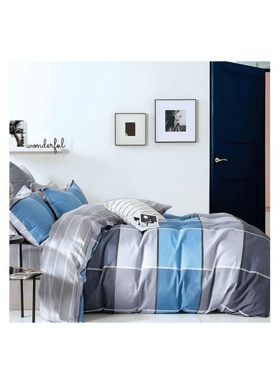 Buy stick Bed sheet Cotton 4 pieces size 180 x 200 cm Model 198 from Family Bed in Egypt