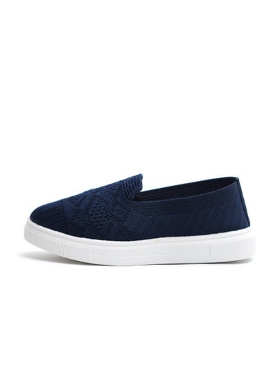 Buy Basic Slip-on Knit Navy Blue Sneakers For Women in Egypt