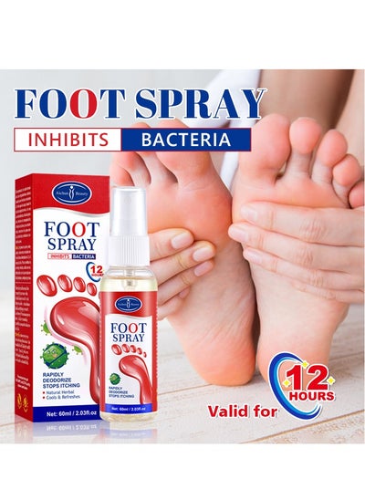 Buy Foot Deodorant Spray, Foot Odor Eliminator for Stinky Feet, Foot Sweat Foot Odor Freshener Athlete Sweat Feet Skin Repair in Saudi Arabia