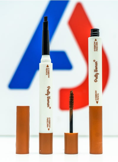 Buy Double Eyebrow Pencil + Mascara (0.2g+3.3g) - No. 2 in Egypt