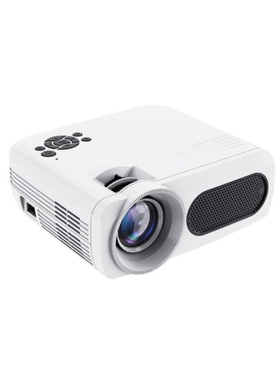 Buy Portable Projector, 8k Video HD Resolution Smart Projector With With 1400 Lumens, USB Mini Outdoor Movie Projector, Led Video Smart Home Theater Projectors For Home Office, (1pc, White 5) in Saudi Arabia