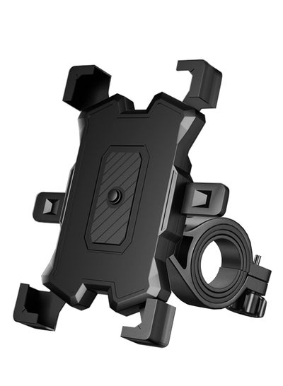 Buy Phone Holder Mount for Bike Motorcycle Handlebar, Cell Phone Clamp for Stroller Scooter Non-Slip Anti-Shake Phone Clip Mount for iPhone 13/13 Pro Max/Cellphone 4.5 in-7inch in Saudi Arabia