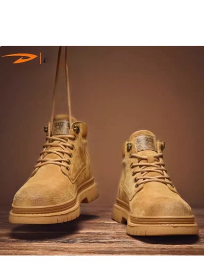 اشتري Men's High Top Outdoor  Casual Shoes Martin Boots في الامارات