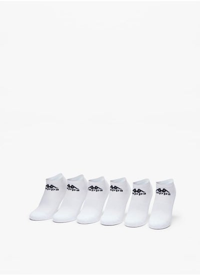 اشتري Logo Print Ankle Length Socks - Set of 6 في الامارات