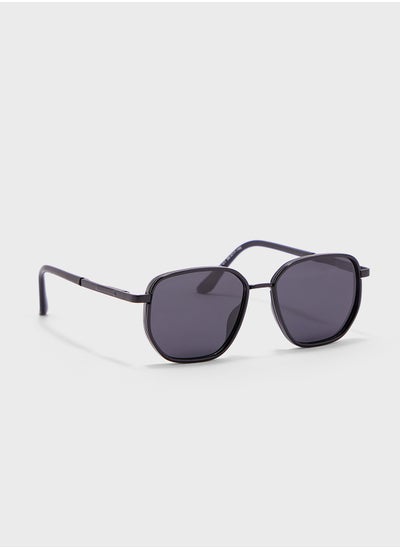 اشتري Polarized Lens With Spring Arms Square Aviator Sunglasses في الامارات