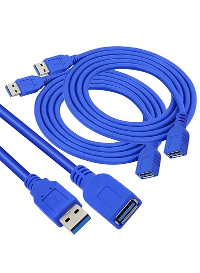 اشتري 1.5M USB Extension Cable USB 2.0 Male to Female Extension Cable High Speed Extension Cable Data Transfer for Keyboard, Mouse, Flash Drive, Hard Drive, Printer and More في مصر