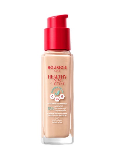 Buy Healthy Mix Clean Foundation - 50C - Rose Ivory, 30ml in UAE