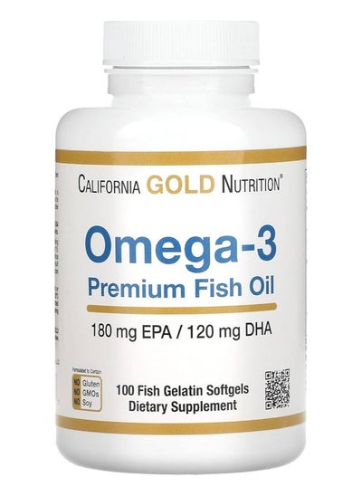 Buy Omega-3 With Premium Fish Oil - 100 Softgels in Saudi Arabia