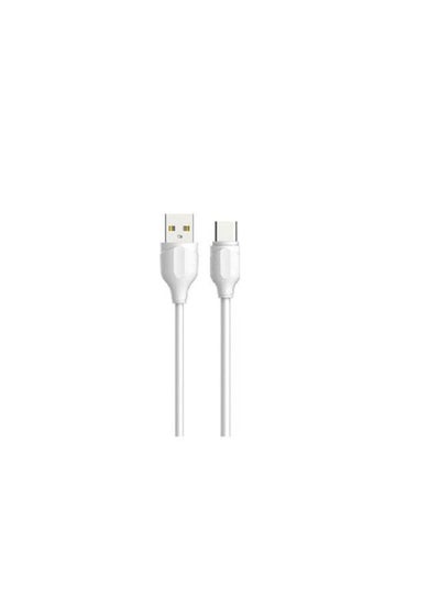 Buy LS372 Fast Charging Data Cable Type-C To USB-A, 2M Length And 2.1A Current - White in Egypt
