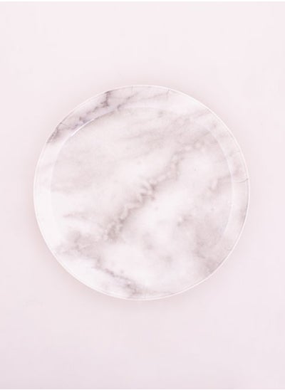 Buy Bright Designs Melamine Side Plate 
Set of 6 (D 22cm)white Marble in Egypt