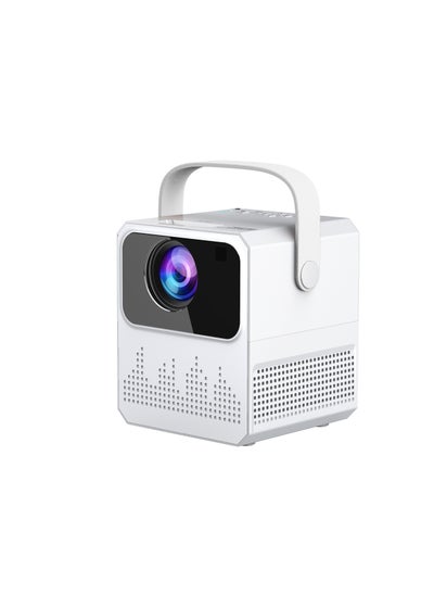 Buy Projector with WiFi and Bluetooth, Outdoor Projector, Mini Movie Projector Supports Synchronize Smartphone Screen by WiFi/USB Cable for Home Entertainment in Saudi Arabia