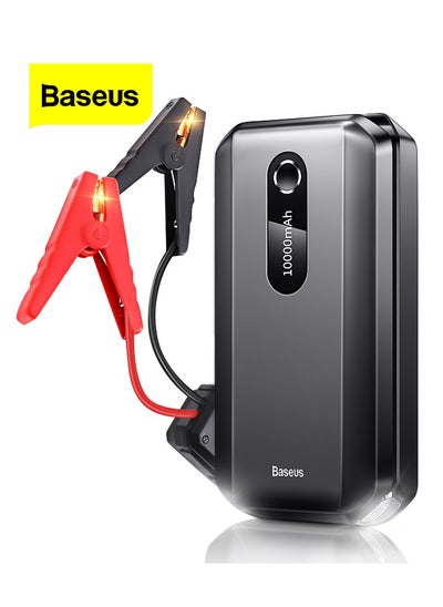 Buy Super Energy Air Car Jump Starter & Battery Charger, 10000mAh Power Bank, 1000A Peak Current, 12V Car Booster for Gas (Up to 4.0L) & Diesel Engines (Up to 2.5L), Portable Emergency Jump Starter, Car Battery Charger, Phone Charger, & Flashlight in UAE