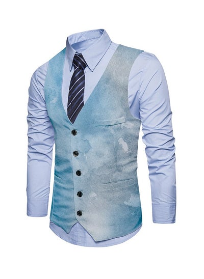 اشتري New Fashionable Personalized Printed Men's Suit Vest في السعودية