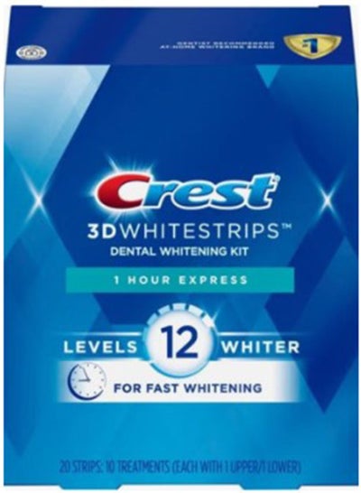 اشتري مجموعة كريست ثري دي وايت تريبس لتبييض الأسنان لمدة ساعة واحدة - 20 شريط في السعودية
