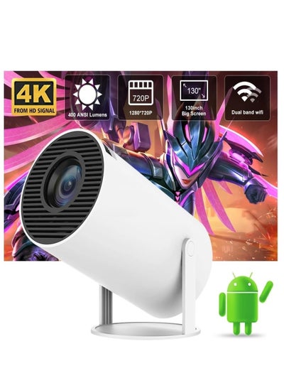 اشتري Free Style Projector for Home 4K support 720P Native HD Portable Projector Android 11 YouTube Builtin Apps 5G WiFi Auto Keystone 3500 lumens (350 ANSI) 3 Watt Speaker 176" Screen Compatible 4K TV Stic في الامارات