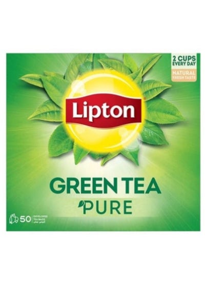 Buy Green Tea Pure Envelope Tea Bags 50 Bags 1.5grams  Single in UAE