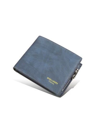 Buy Leather Wallet Blue in UAE