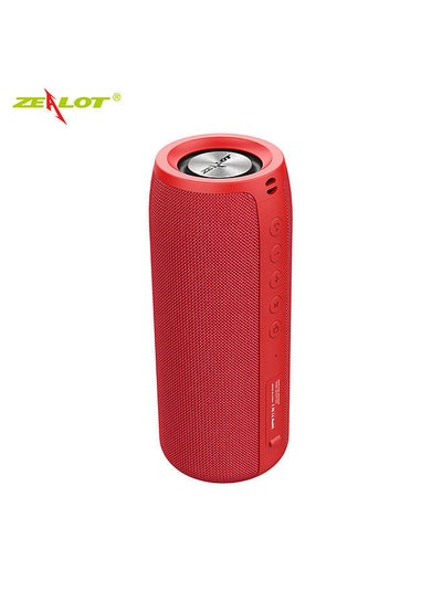 Buy S51 Red Portable Bluetooth Speaker Outdoor 10W TWS Connection High Quality Sound IPX5 Waterproof 8 hours use time Speaker in Saudi Arabia