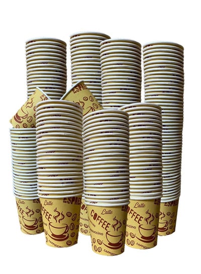 Buy 1000 pieces paper cups for hot drinks, tea and coffee, size 9 ounces in Egypt