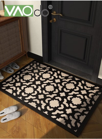 Buy Door Mats Indoor Non-Slip Absorbent Front Door Mat Resist Dirt Entryway Rug Classic Geometric Pattern Doormats for Indoor Outdoor Front Door Entryway Patio 60*90CM in Saudi Arabia