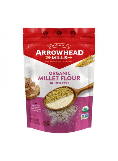 اشتري Arrowhead Mills Flour Millet Organic, 23 oz, 1.43 Pound (Pack of 1) في الامارات