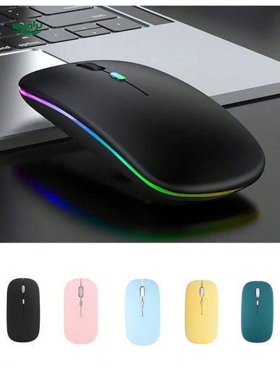 اشتري 1pc الماوس اللاسلكي اللاسلكي المحمول اللاسلكي الصامت USB و type-c الوضع المزدوج اللاسلكي Mouse 3 DPI القابل للتعديل للكمبيوتر المحمول ، Android ، الكمبيوتر الشخصي في السعودية