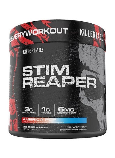 Buy KILLER LABZ Stim Reaper Pre-Workout | 3g Beta-Alanine | 1g Taurine | 6mg Nootropi-Stim | 30 Servings (America Pop) in UAE