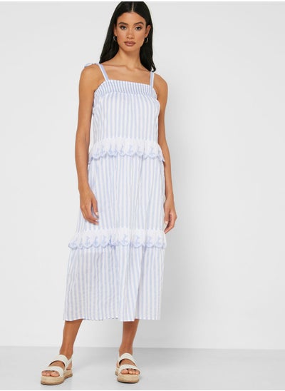 Buy Woven Clarissa Tie Strap Maxi Dress in Saudi Arabia