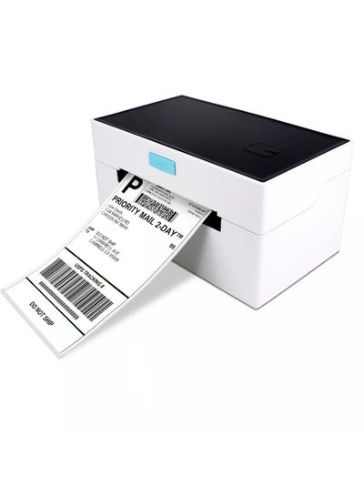 اشتري Desktop Thermal Label Printer for 4x6 Shipping Package Label Maker 160mm/s High Speed USB+Bluetooth Connection Thermal Sticker Printer Max.110mm Paper Width Compatible في السعودية