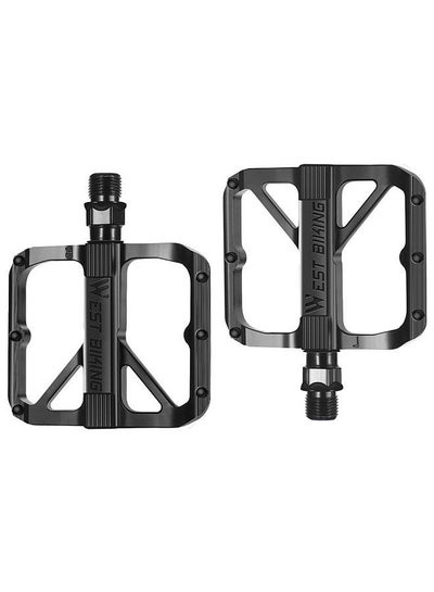 Buy Ultralight Aluminum Alloy Bicycle Pedals 2 Sealed Bearings Bike Pedals AntiSlip Waterproof Wide Bike Pedals Cycling Accessories in Saudi Arabia