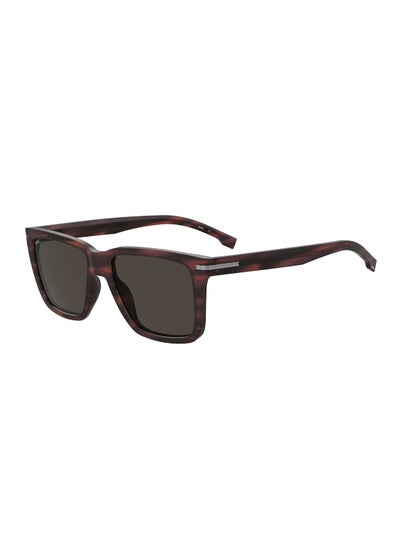 اشتري Men's UV Protection Rectangular Sunglasses - Boss 1598/S Brown Millimeter - Lens Size: 55 Mm في الامارات