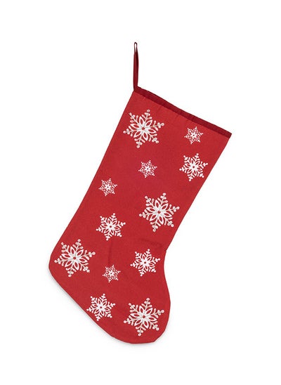 اشتري Frosty Stocking, Red & White - 50x23 cm في الامارات