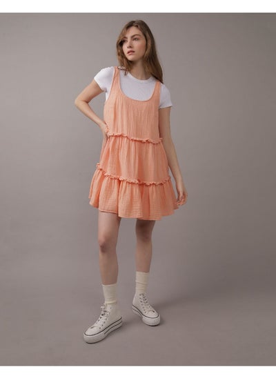 Buy AE Tiered Ruffle Babydoll Mini Dress in UAE