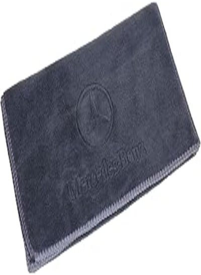 Buy Mercedes Car Drying Towel, Free Microfiber Cleaning Cloth, Premium Professional Soft Microfiber Towel, Super Absorbent Detailing Towel for Car/Windows/Screen/Kitchen - Grey in Egypt