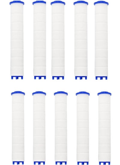 Buy Shower Head Filter 10 Pack PP Cotton Filter Cartridge Detachable Propeller Hydro Jet Shower Head Filter Shower Filters For Filtered Showerheads in Saudi Arabia