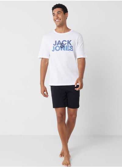 Buy Logo Crew Neck T-Shirt & Shorts Set in UAE