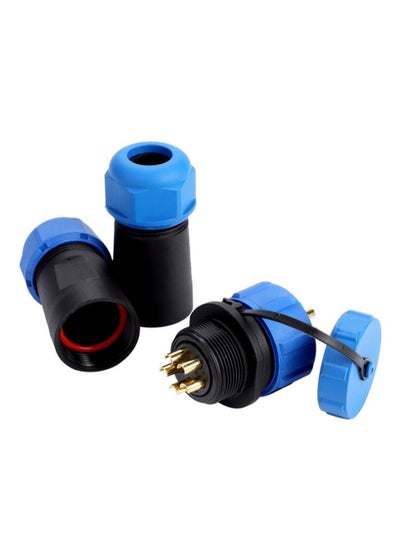 Buy Plastic Aviation Plug Socket Outdoor Lighting Waterproof SP21 IP68 Cable InLine Connector 5 Pin in UAE