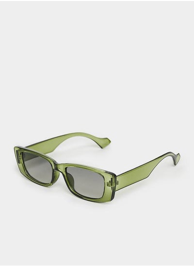 Buy Transparent Frame Rectangle Sunglasses in Saudi Arabia