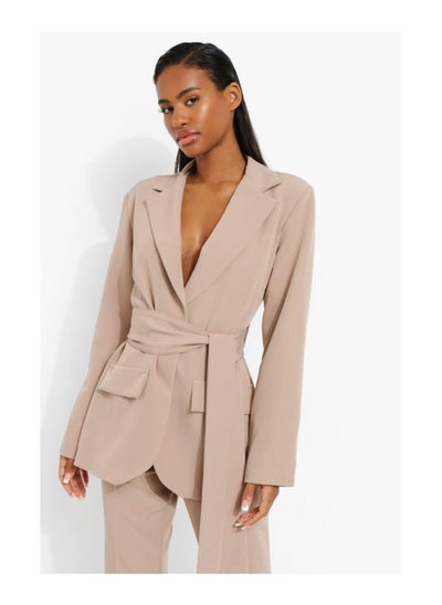 Buy Obi Tie Waist Tailored Blazer in UAE